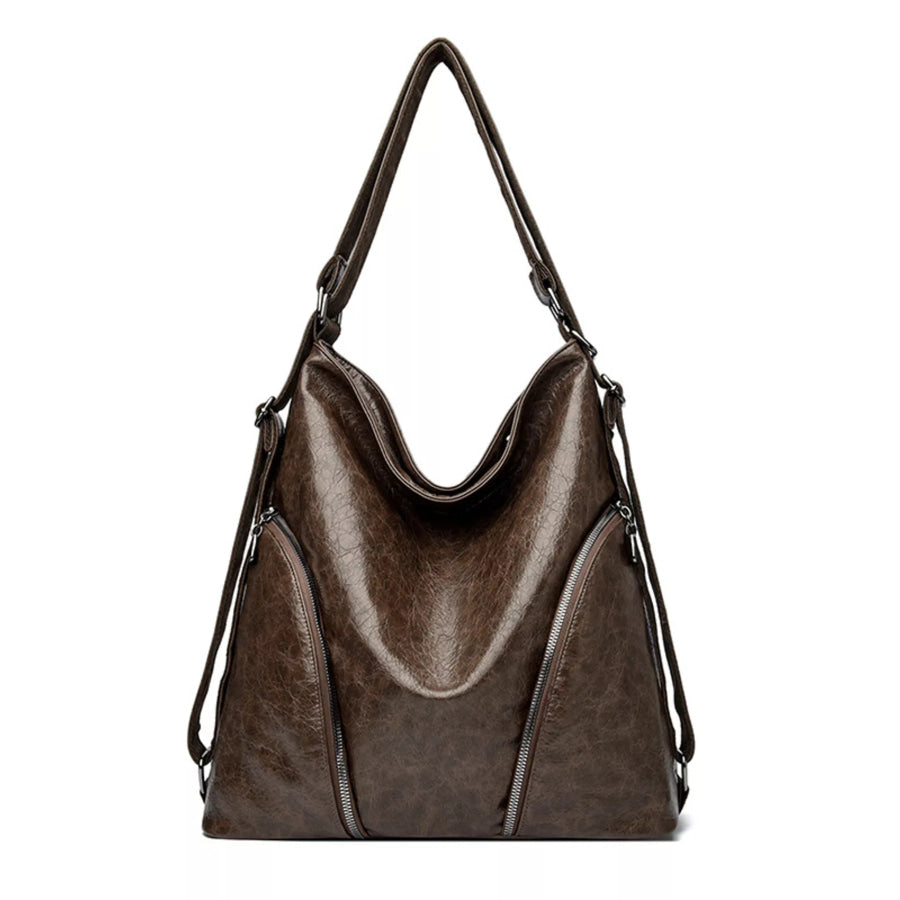 Large PU Leather Hobo Tote Bag Apparel and Accessories