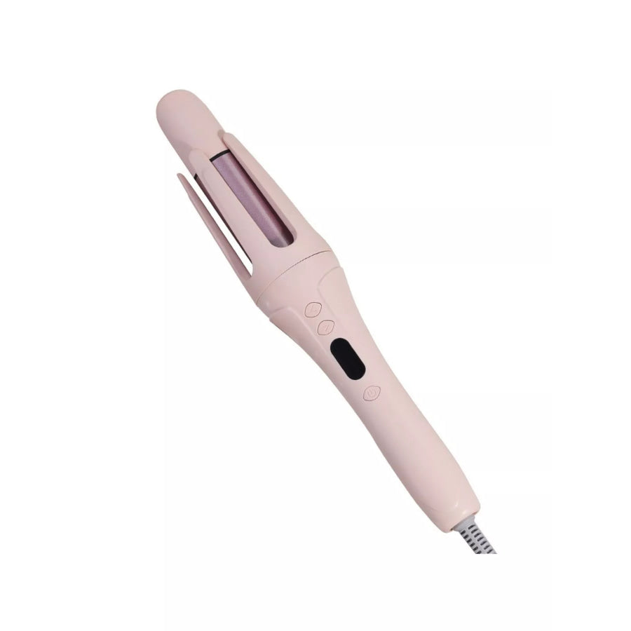 Large Wave Automatic Rotating Curling Iron with 4-Level Temperature Control Watermelon pink / European plug Apparel and Accessories