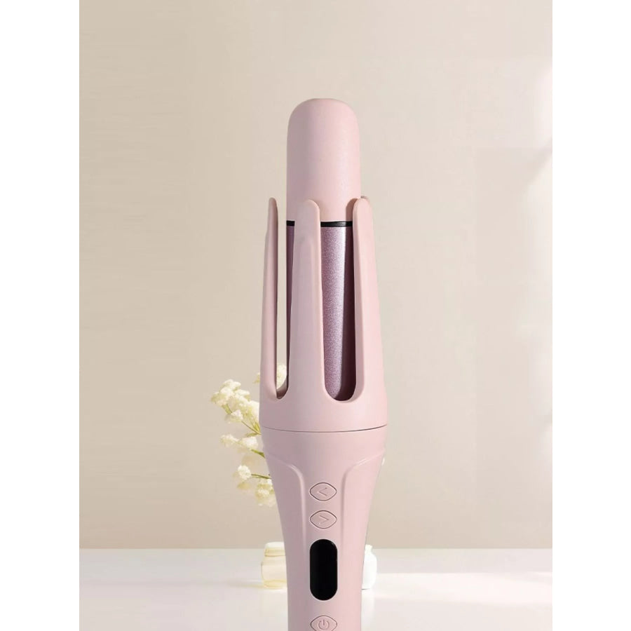 Large Wave Automatic Rotating Curling Iron with 4-Level Temperature Control Watermelon pink / European plug Apparel and Accessories