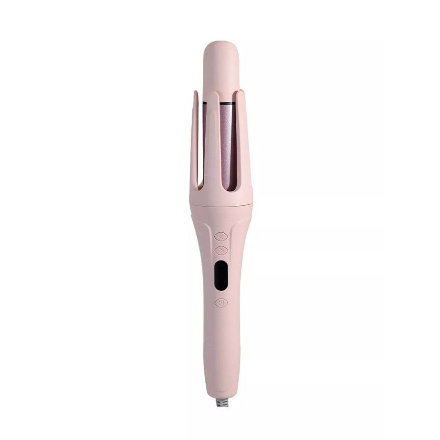 Large Wave Automatic Rotating Curling Iron with 4-Level Temperature Control Watermelon pink / European plug Apparel and Accessories