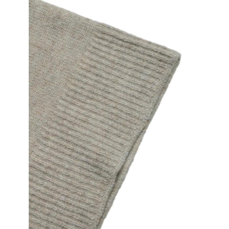 Layered Lace Hem Crew Neck Sweater Apparel and Accessories