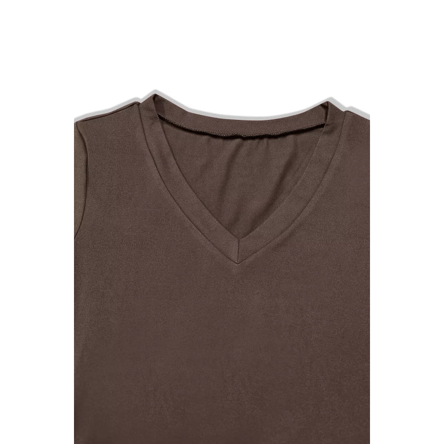 Layered Long Sleeve V-Neck Mini Dress Apparel and Accessories
