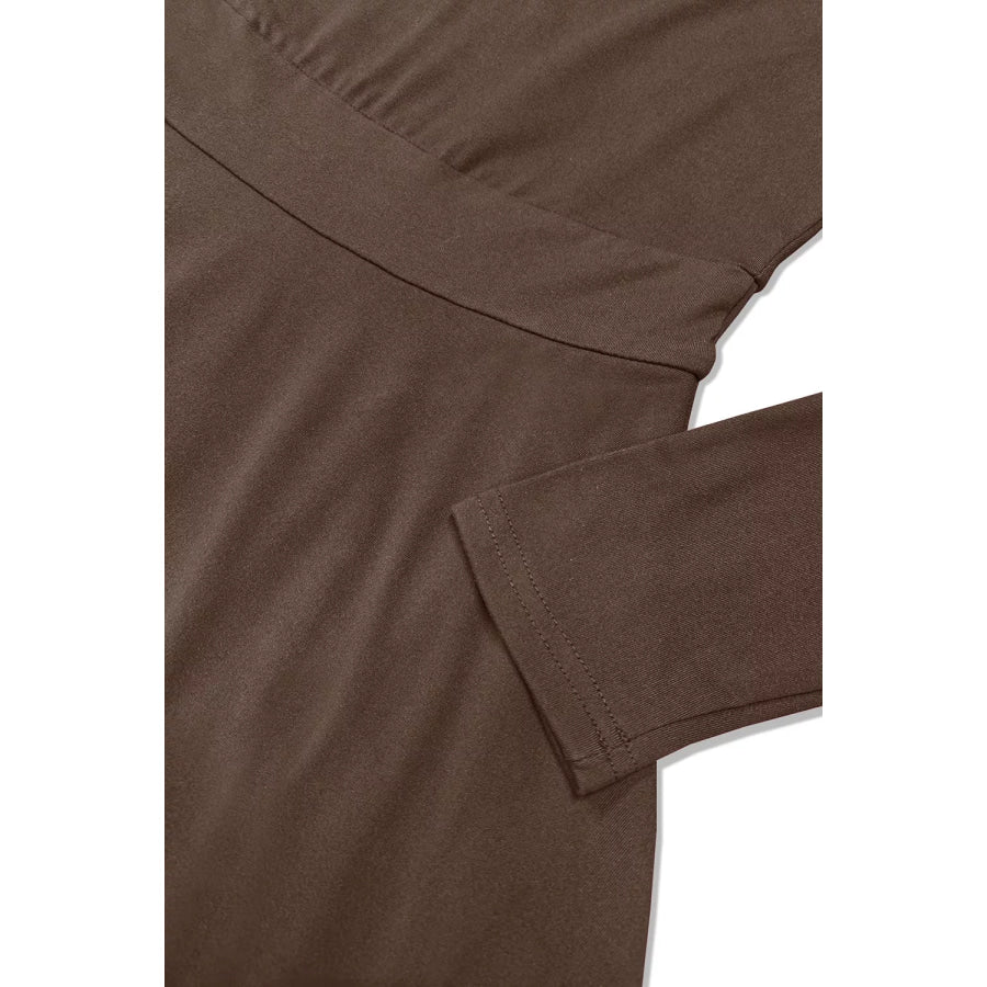 Layered Long Sleeve V-Neck Mini Dress Apparel and Accessories