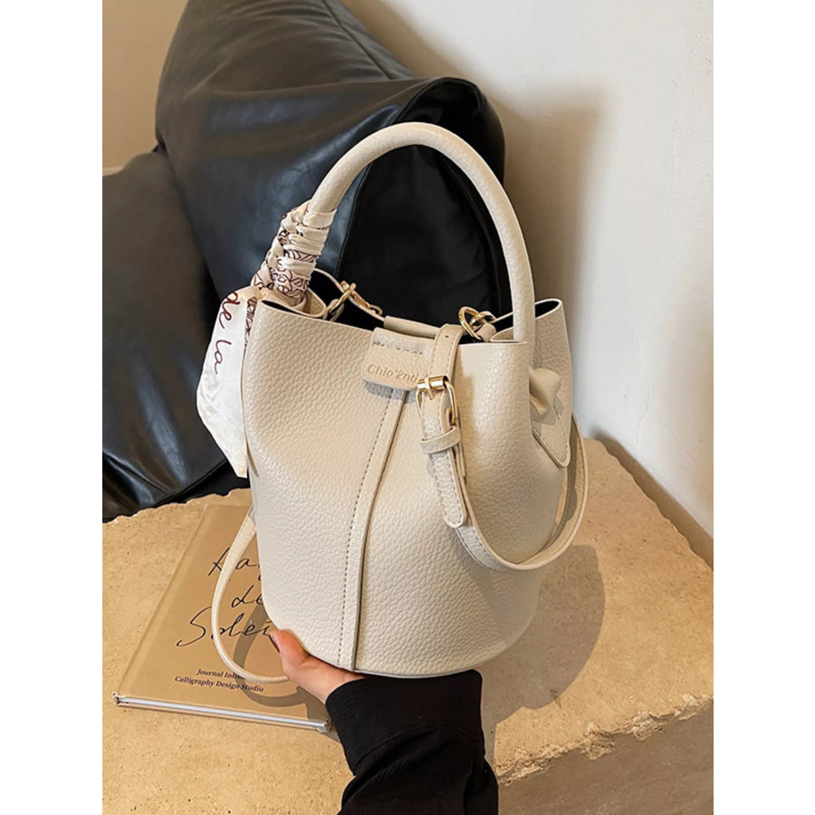 Leather Bucket Crossbody Bag Apparel and Accessories
