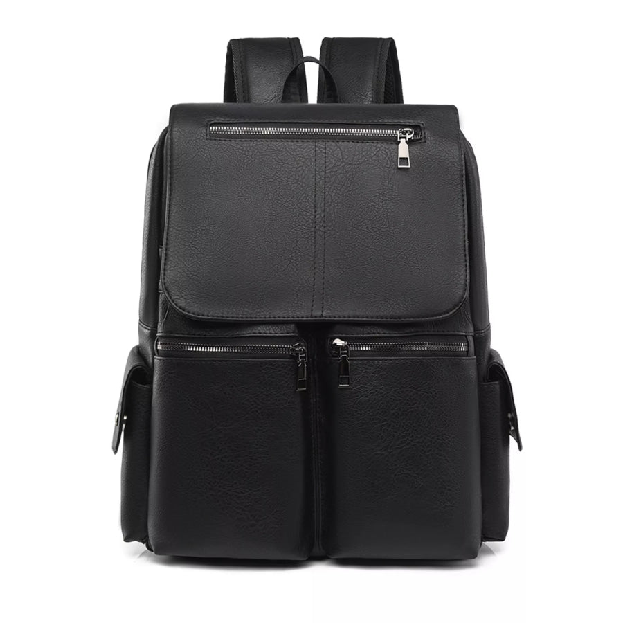 Leather Flapover Backpack Bag Apparel and Accessories