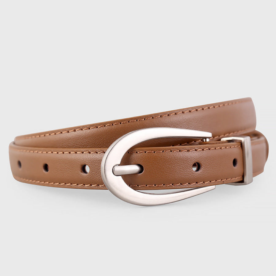 Leather Skinny Belt Apparel and Accessories