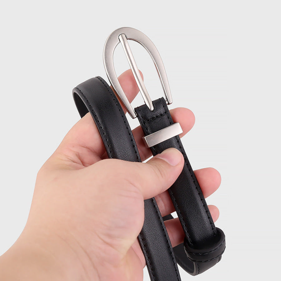 Leather Skinny Belt Apparel and Accessories