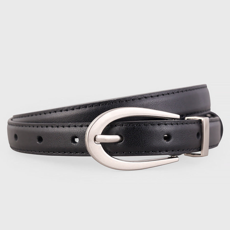 Leather Skinny Belt Apparel and Accessories