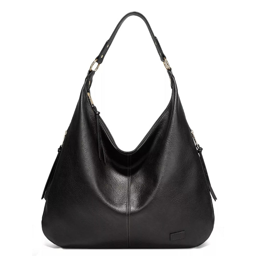 Leather Slouchy Shoulder Bag Apparel and Accessories