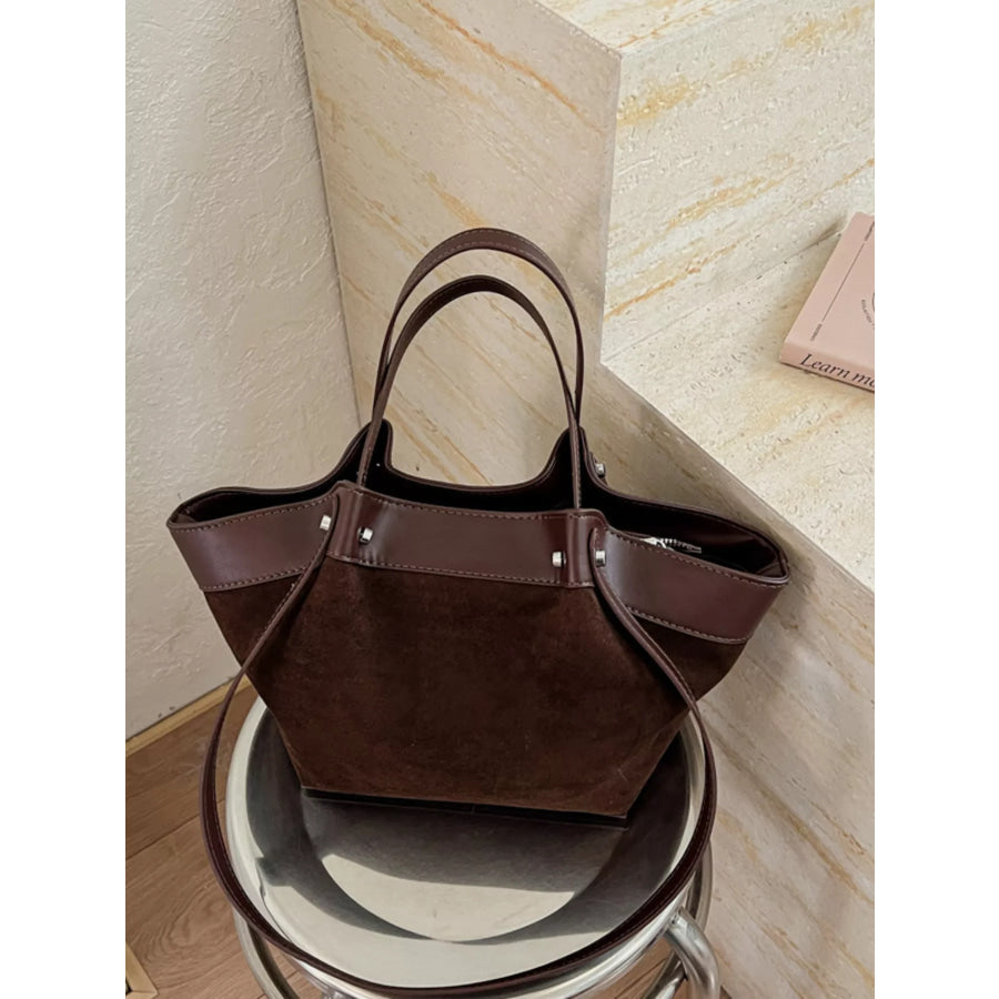 Leather Trim Tote Bag Apparel and Accessories