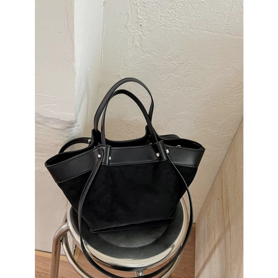 Leather Trim Tote Bag Apparel and Accessories