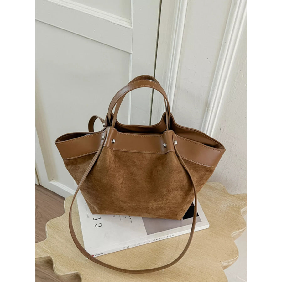 Leather Trim Tote Bag Apparel and Accessories