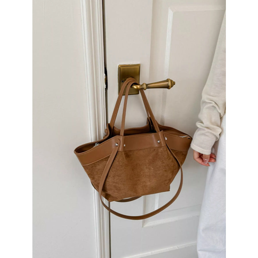 Leather Trim Tote Bag Apparel and Accessories