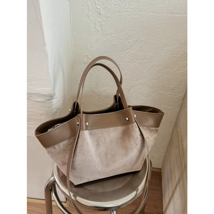 Leather Trim Tote Bag Apparel and Accessories