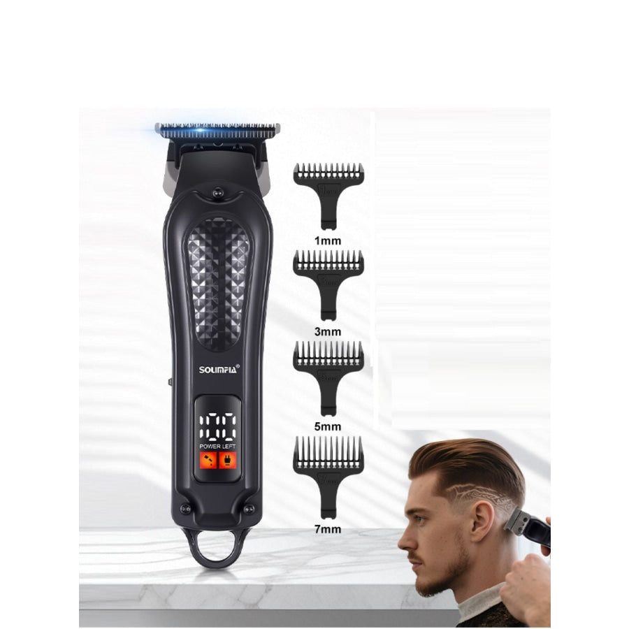 LED Display Cordless Hair Clipper Black / ONESIZE Apparel and Accessories