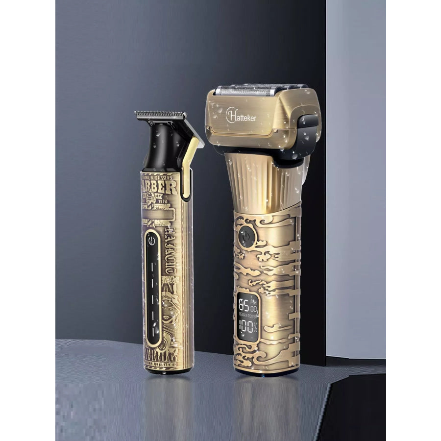 LED Display Hair Clipper Brass / ONESIZE Apparel and Accessories
