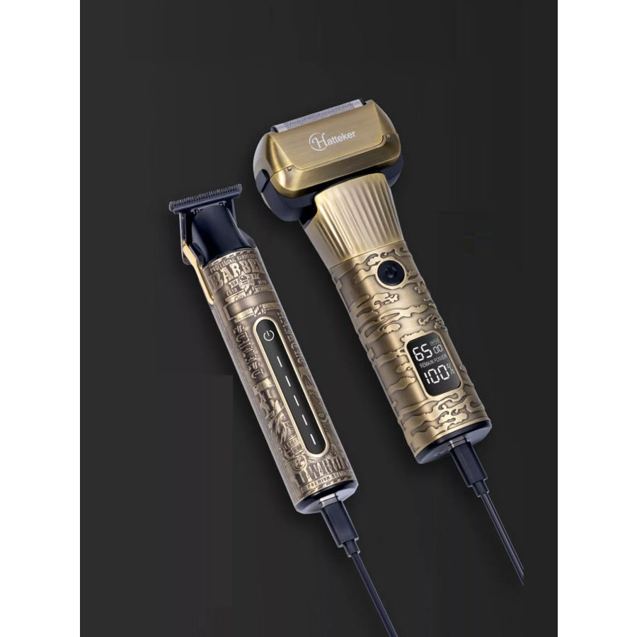 LED Display Hair Clipper Brass / ONESIZE Apparel and Accessories