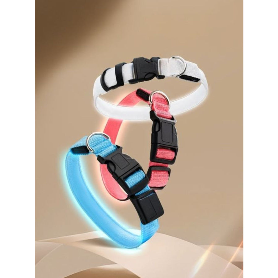 LED Glowing Pet Collar for Night Safety Sky Blue / S Apparel and Accessories
