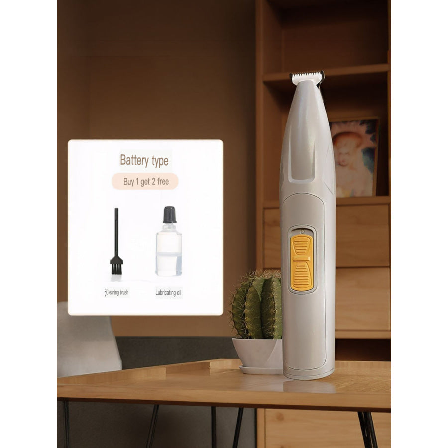 LED Pet Paw Trimmer Rechargeable Low Noise Gray (Battery Powered, No LED) / One Size Apparel and Accessories
