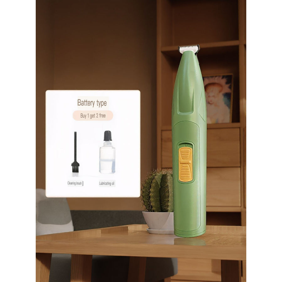 LED Pet Paw Trimmer Rechargeable Low Noise Green (Battery Powered, No LED) / One Size Apparel and Accessories