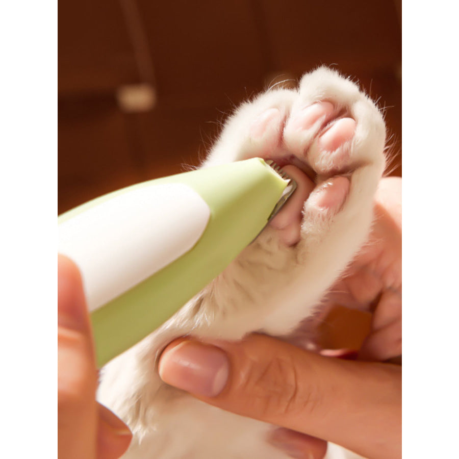LED Pet Paw Trimmer Rechargeable Low Noise Green (LED Rechargeable) / One Size Apparel and Accessories