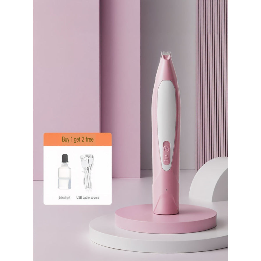 LED Pet Paw Trimmer Rechargeable Low Noise Pink (LED Rechargeable) / One Size Apparel and Accessories