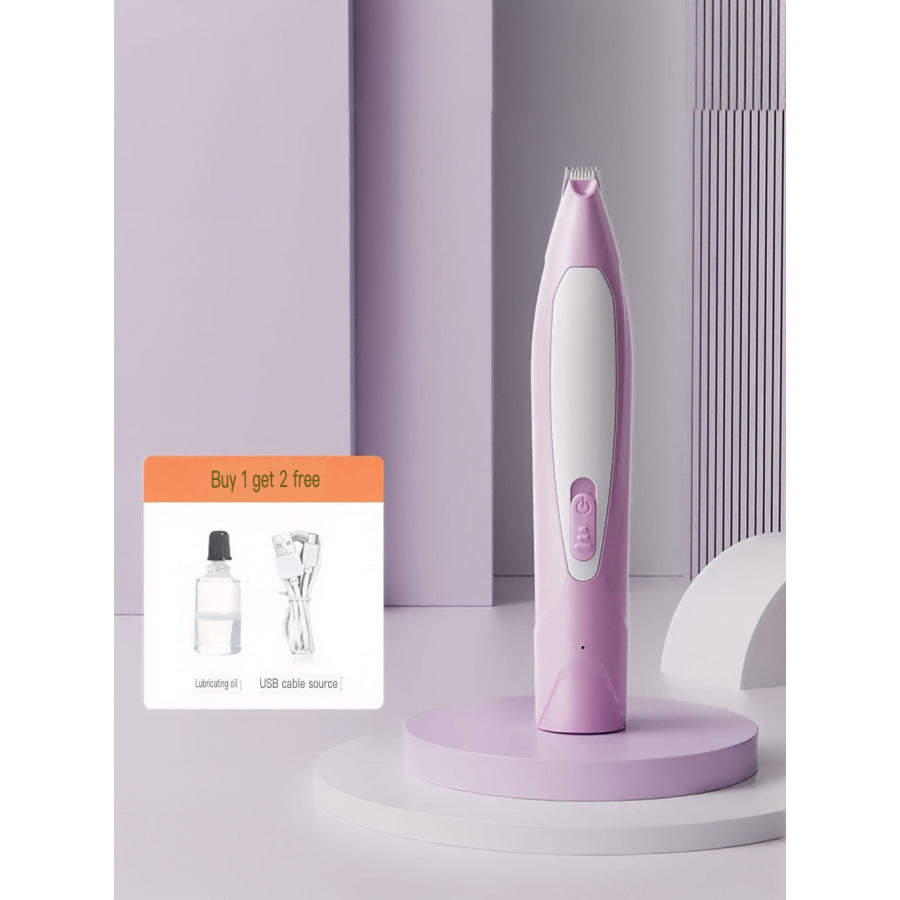 LED Pet Paw Trimmer Rechargeable Low Noise Purple (LED Rechargeable) / One Size Apparel and Accessories
