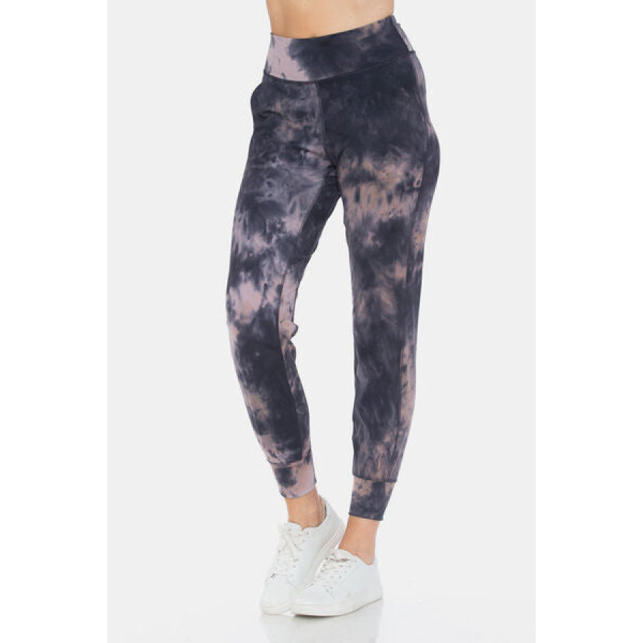 Leggings Depot Tie - Dye High Waist Cropped Apparel and Accessories