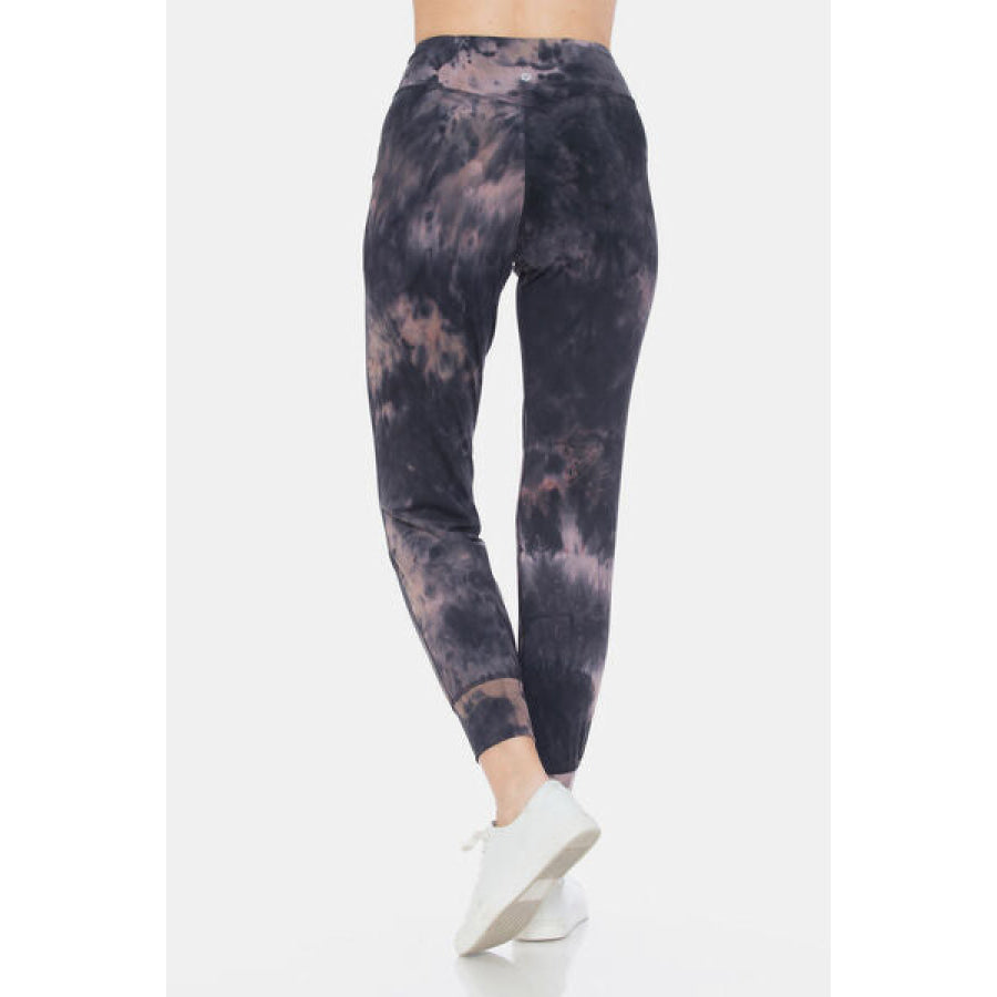 Leggings Depot Tie - Dye High Waist Cropped MULTI / S Apparel and Accessories