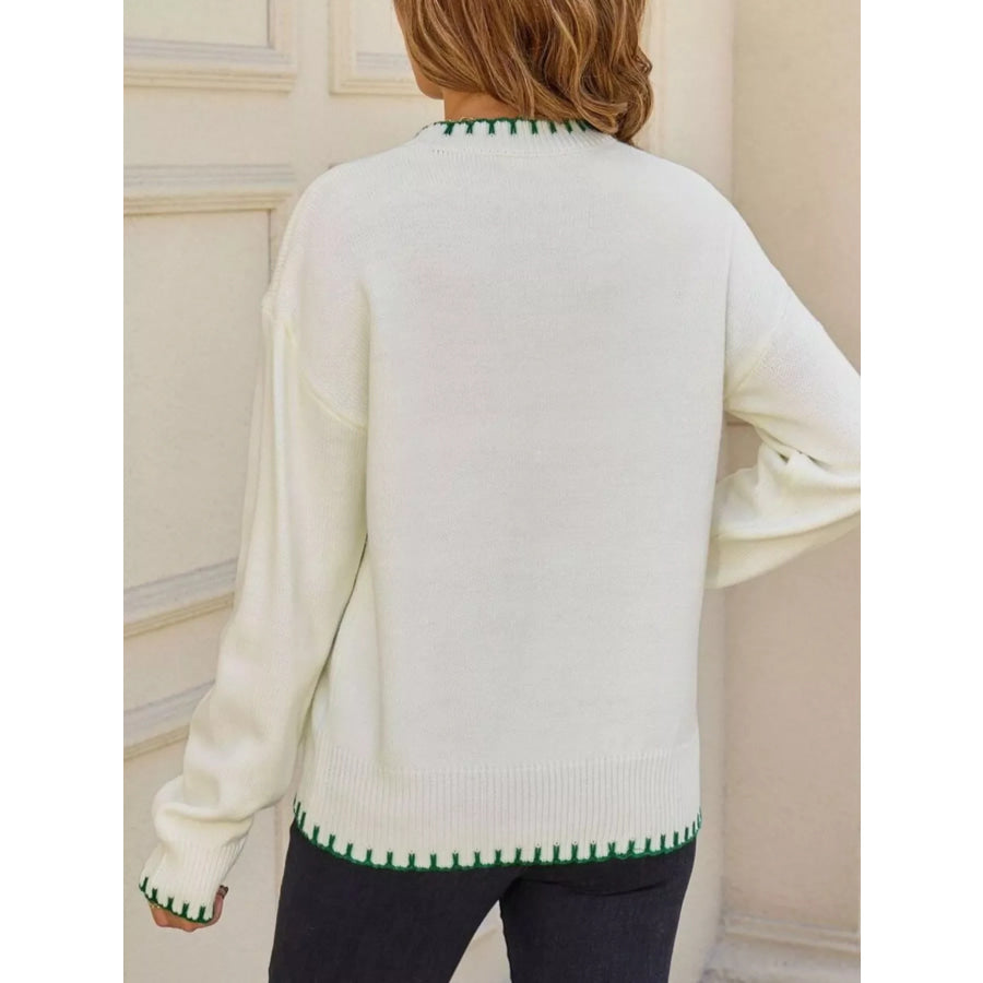 Lemon Round Neck Sweater Apparel and Accessories