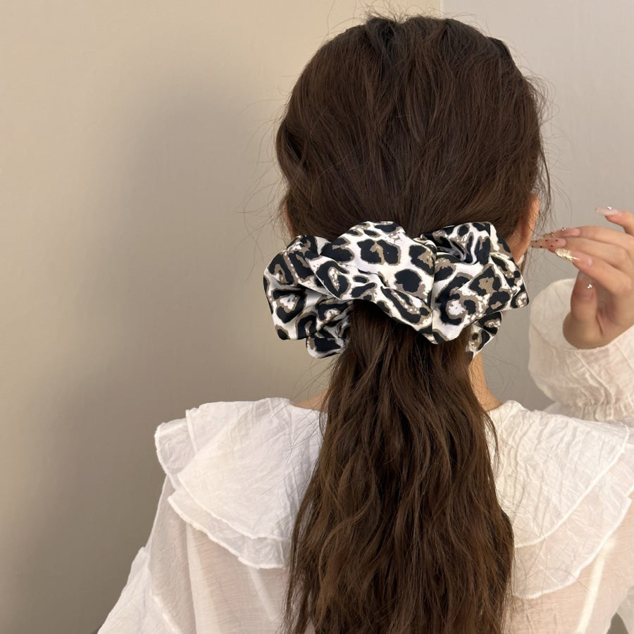 Leopard Elastic Hair Scrunchy Apparel and Accessories