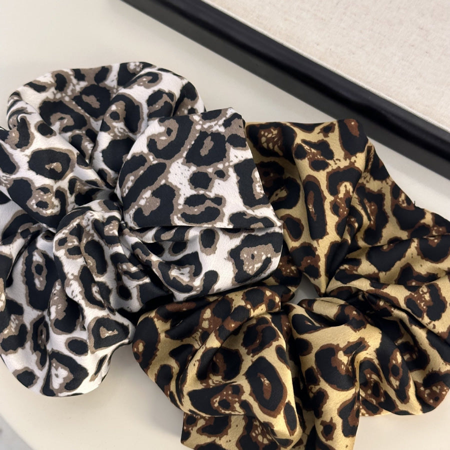 Leopard Elastic Hair Scrunchy Apparel and Accessories