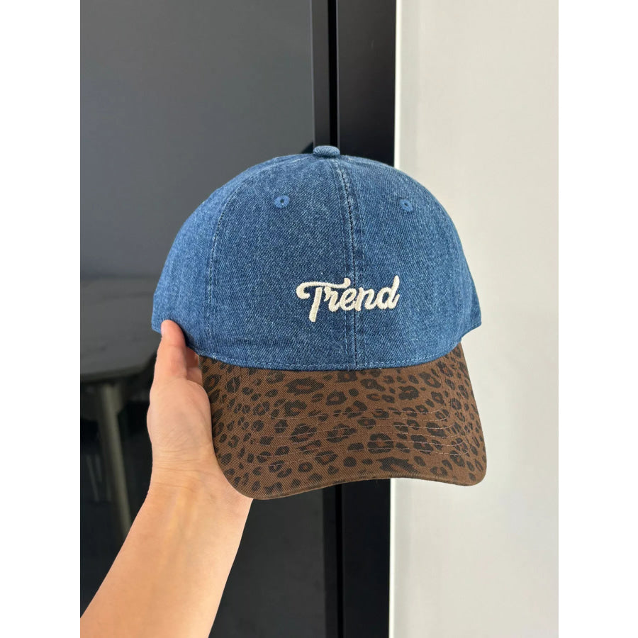 Leopard Embroidered Baseball Cap Apparel and Accessories