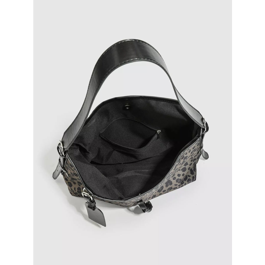 Leopard Hobo Shoulder Bag Print / onesize Apparel and Accessories