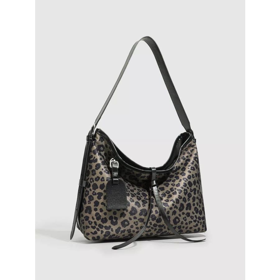 Leopard Hobo Shoulder Bag Print / onesize Apparel and Accessories