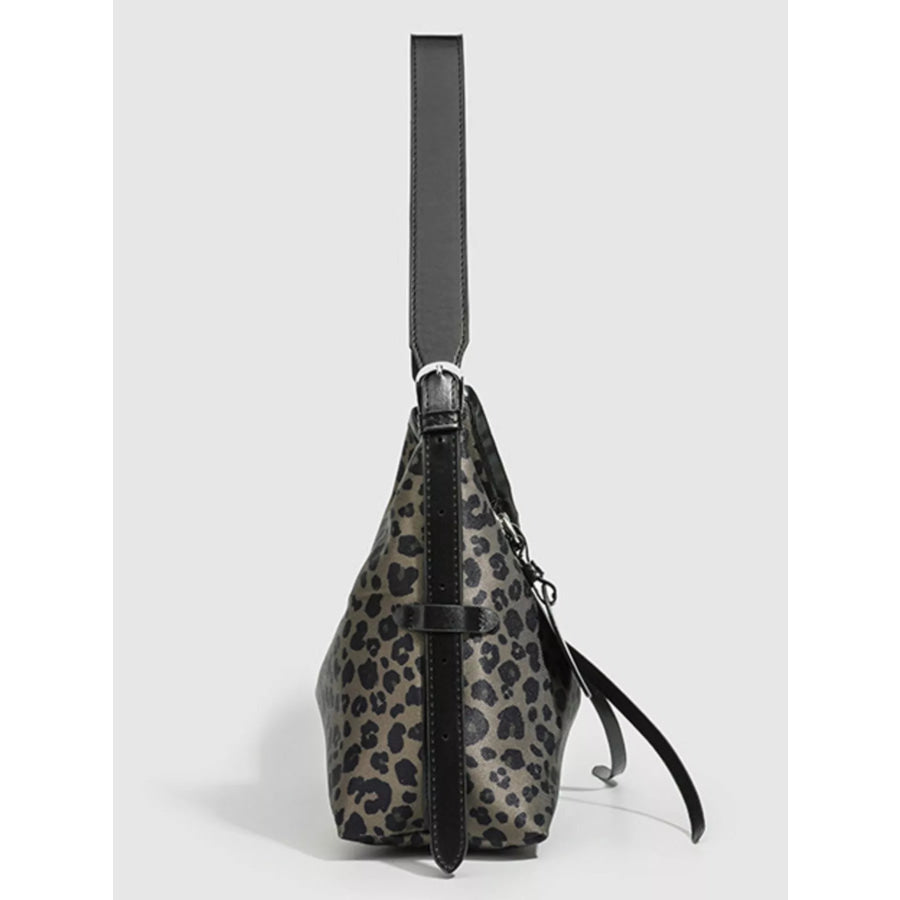 Leopard Hobo Shoulder Bag Print / onesize Apparel and Accessories
