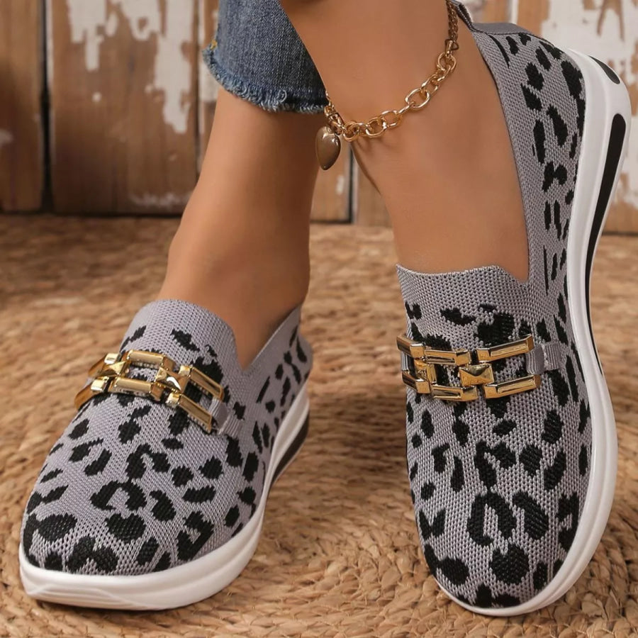 Leopard Mesh Slip-Ons Apparel and Accessories