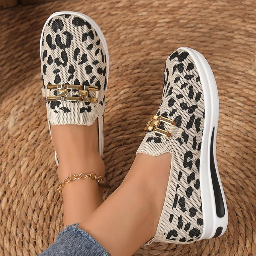 Leopard Mesh Slip-Ons Apparel and Accessories