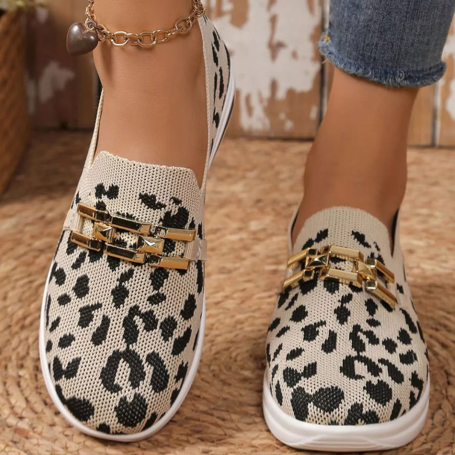 Leopard Mesh Slip-Ons Apparel and Accessories