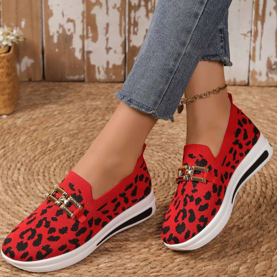 Leopard Mesh Slip-Ons Apparel and Accessories