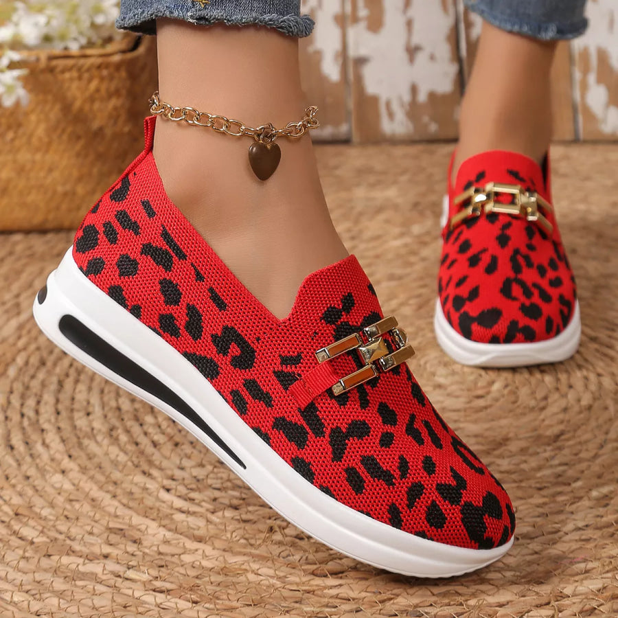 Leopard Mesh Slip-Ons Apparel and Accessories