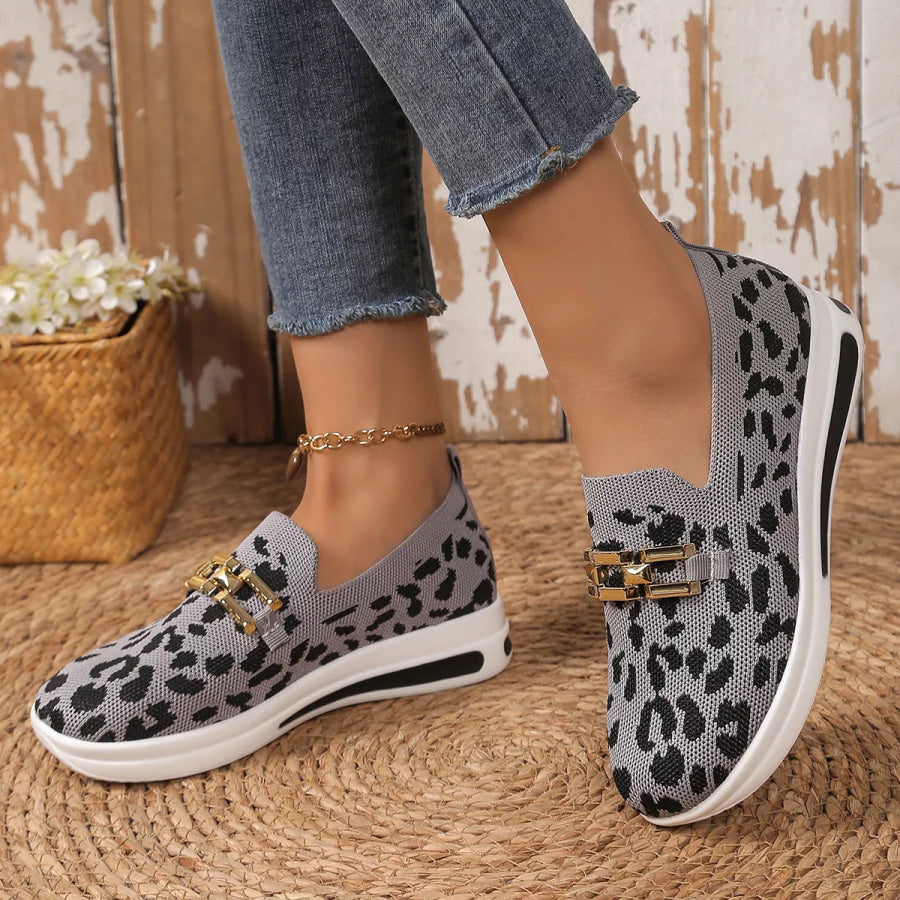 Leopard Mesh Slip-Ons Apparel and Accessories