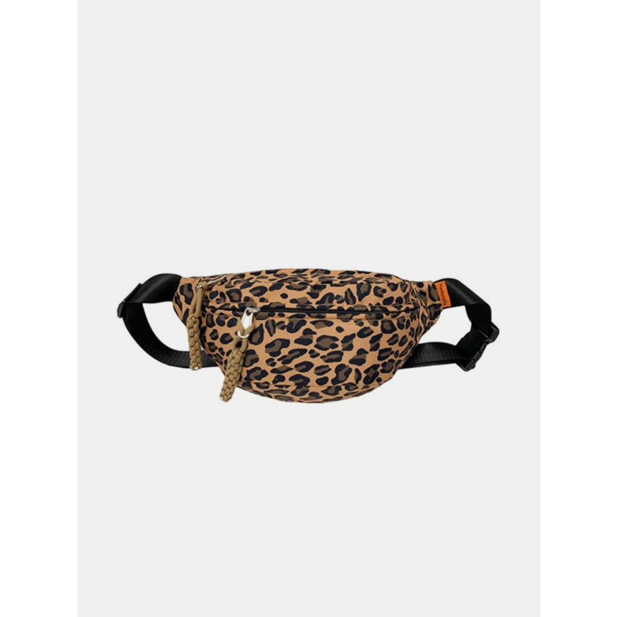 Leopard Nylon Crossbody Bag Apparel and Accessories