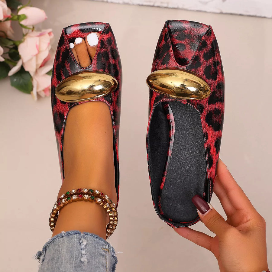 Leopard Open Toe Sandals Apparel and Accessories