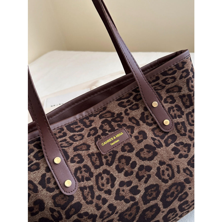 Leopard Polyester Tote Bag Apparel and Accessories