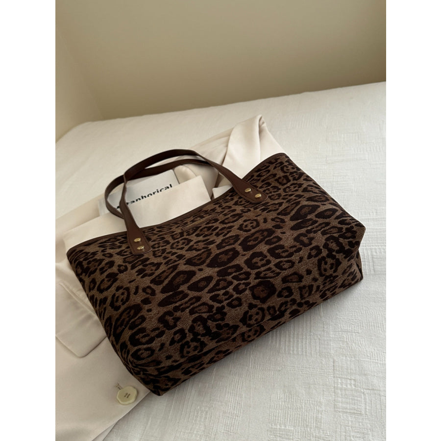 Leopard Polyester Tote Bag Apparel and Accessories