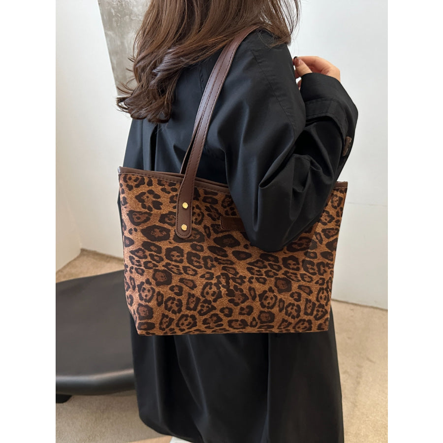 Leopard Polyester Tote Bag Apparel and Accessories