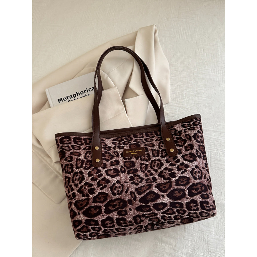 Leopard Polyester Tote Bag Apparel and Accessories