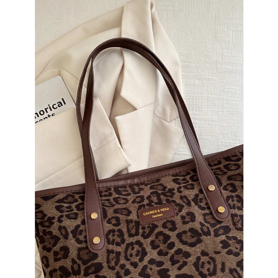 Leopard Polyester Tote Bag Apparel and Accessories