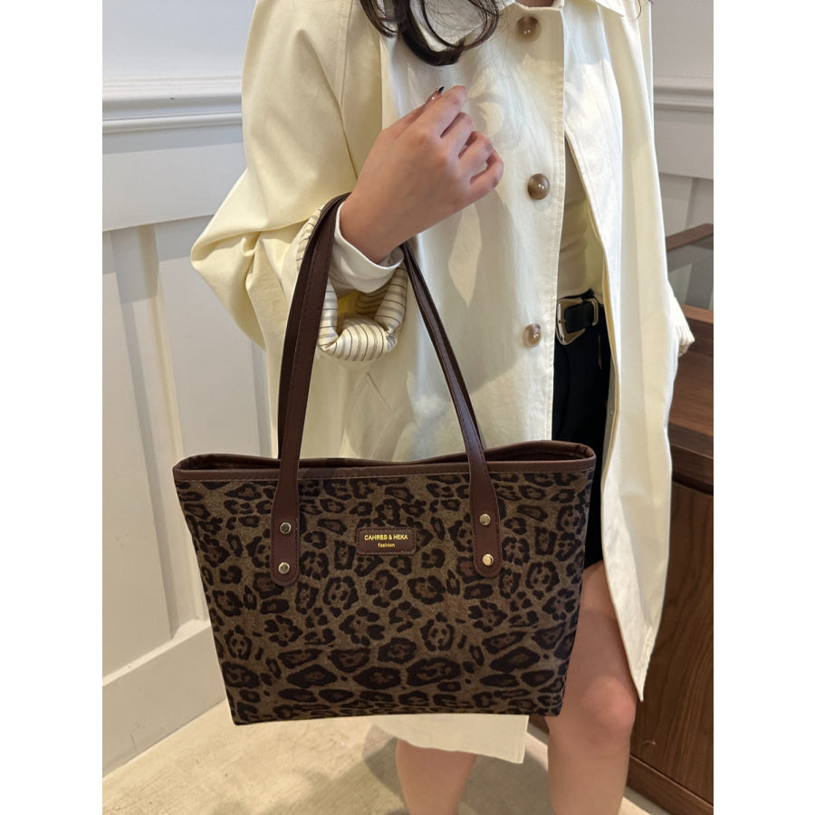 Leopard Polyester Tote Bag Apparel and Accessories